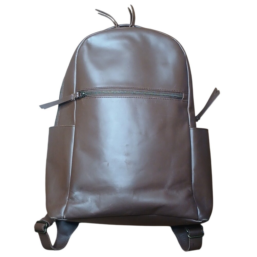 Able Alem‎ Brown Leather Backpack